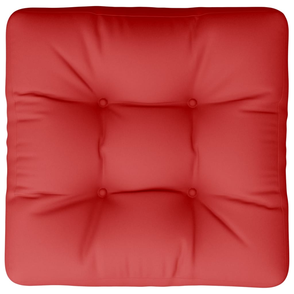 Jastuk za palete crveni 60 x 60 x 12 cm od tkanine