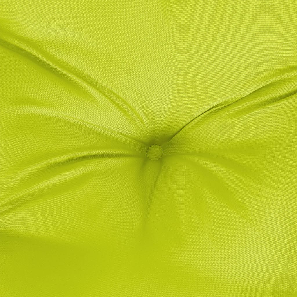 Jastuk za palete jarkozeleni 60 x 60 x 12 cm od tkanine