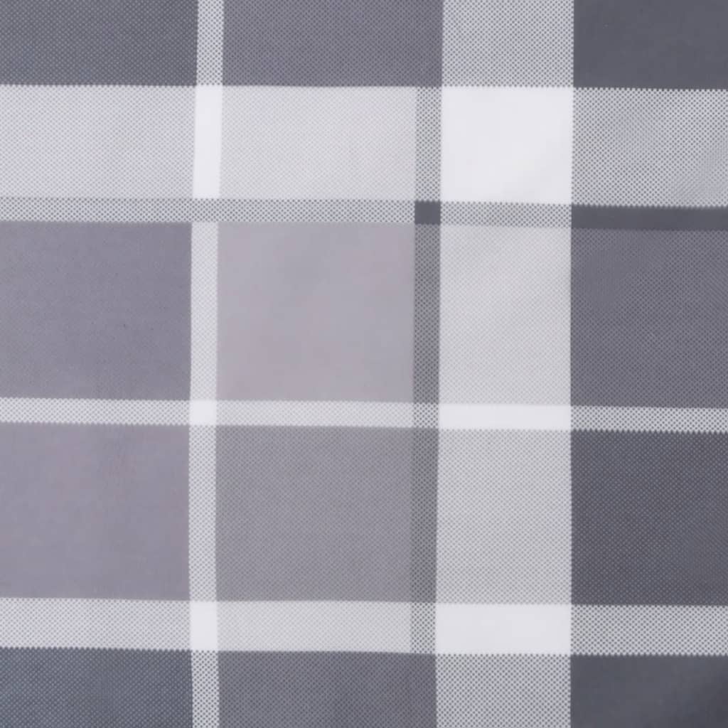 Jastuk za palete sivi karirani 60 x 60 x 12 cm od tkanine