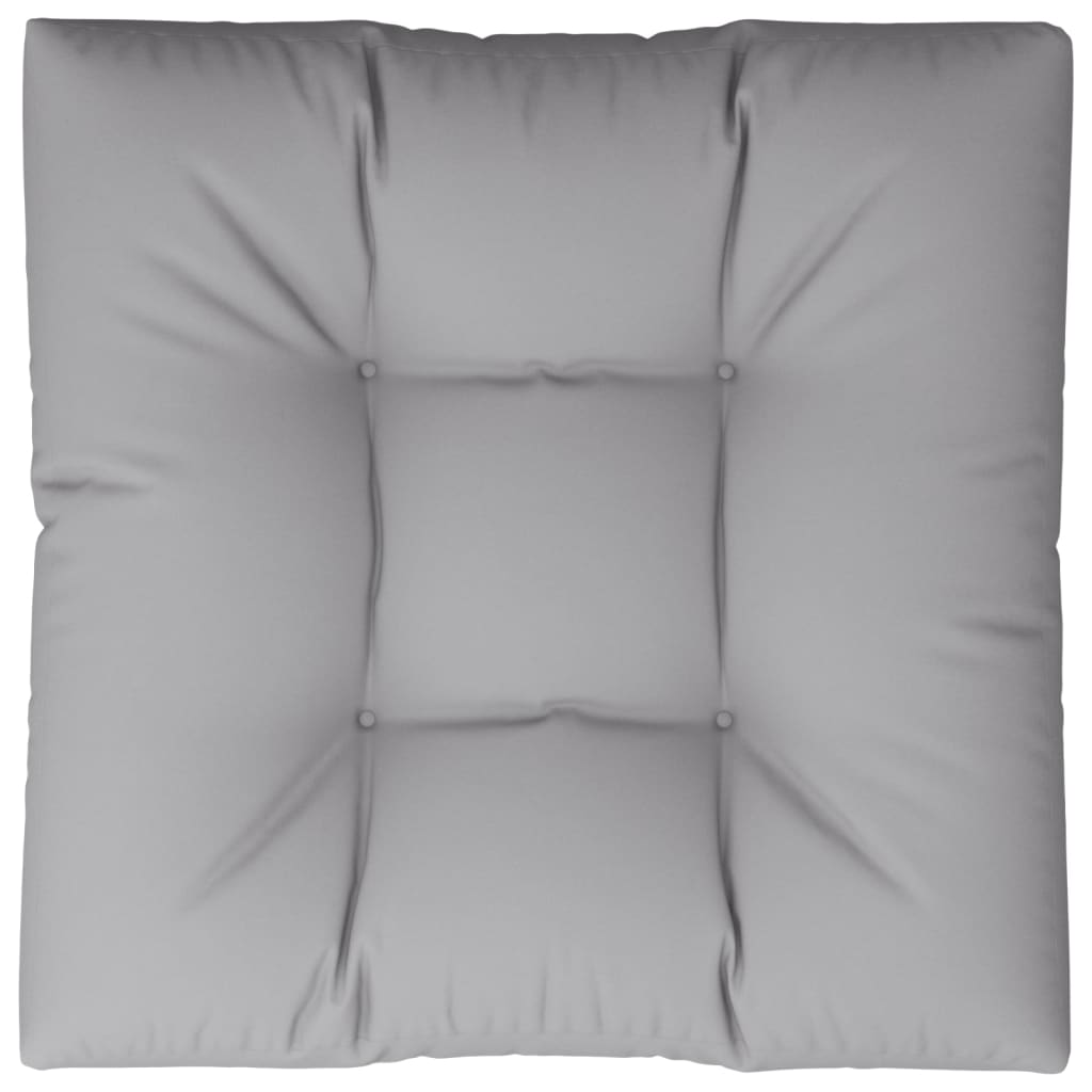Jastuk za palete sivi 70 x 70 x 12 cm od tkanine