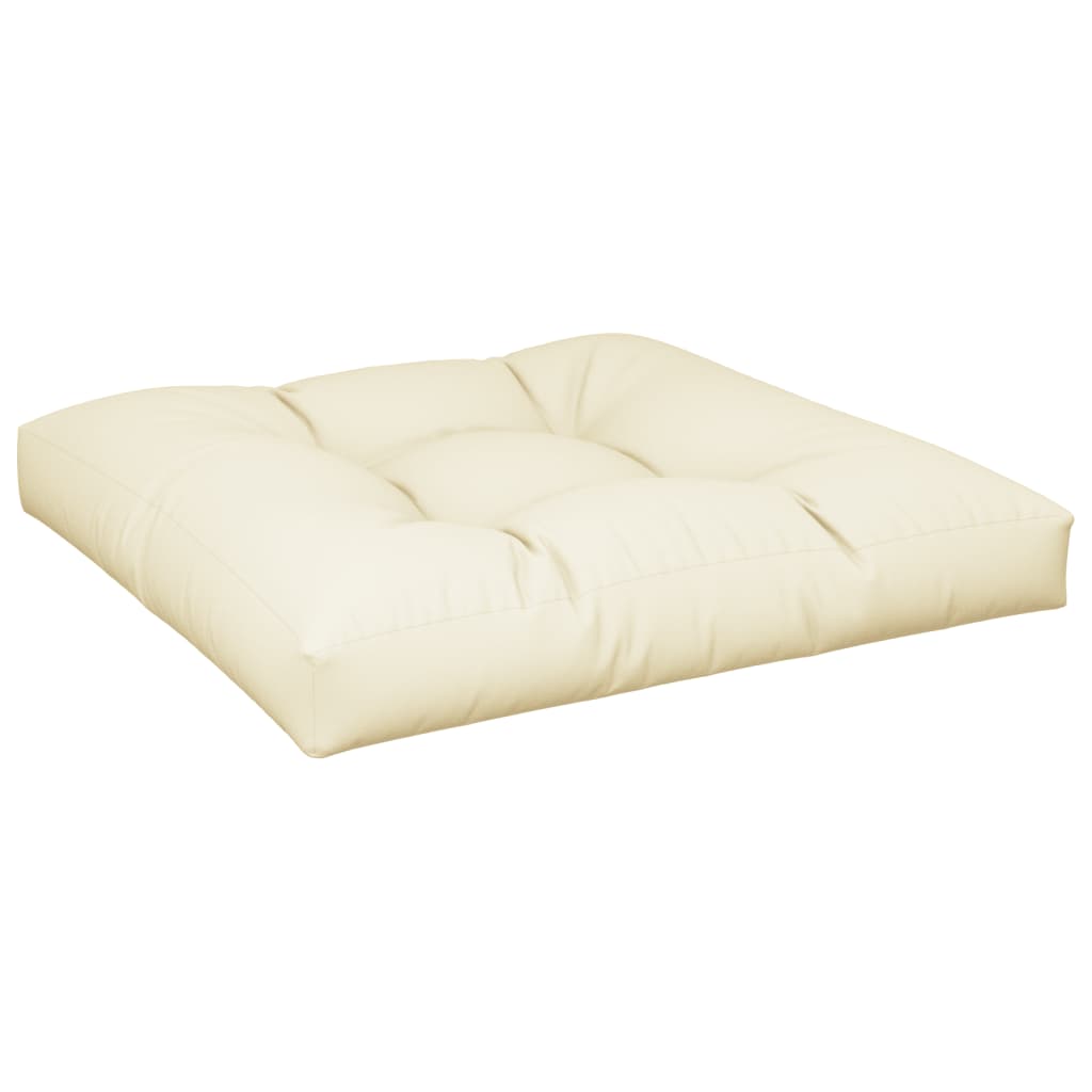 Jastuk za palete krem 70 x 70 x 12 cm od tkanine