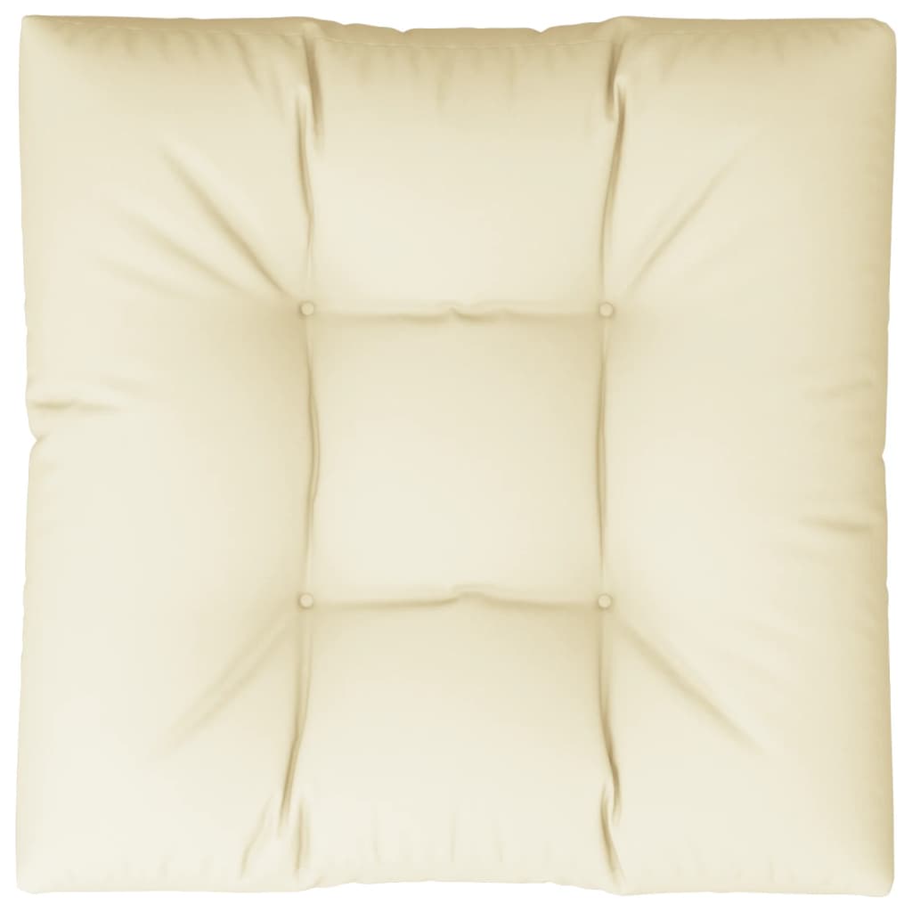 Jastuk za palete krem 70 x 70 x 12 cm od tkanine