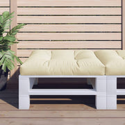 Jastuk za palete krem 70 x 70 x 12 cm od tkanine