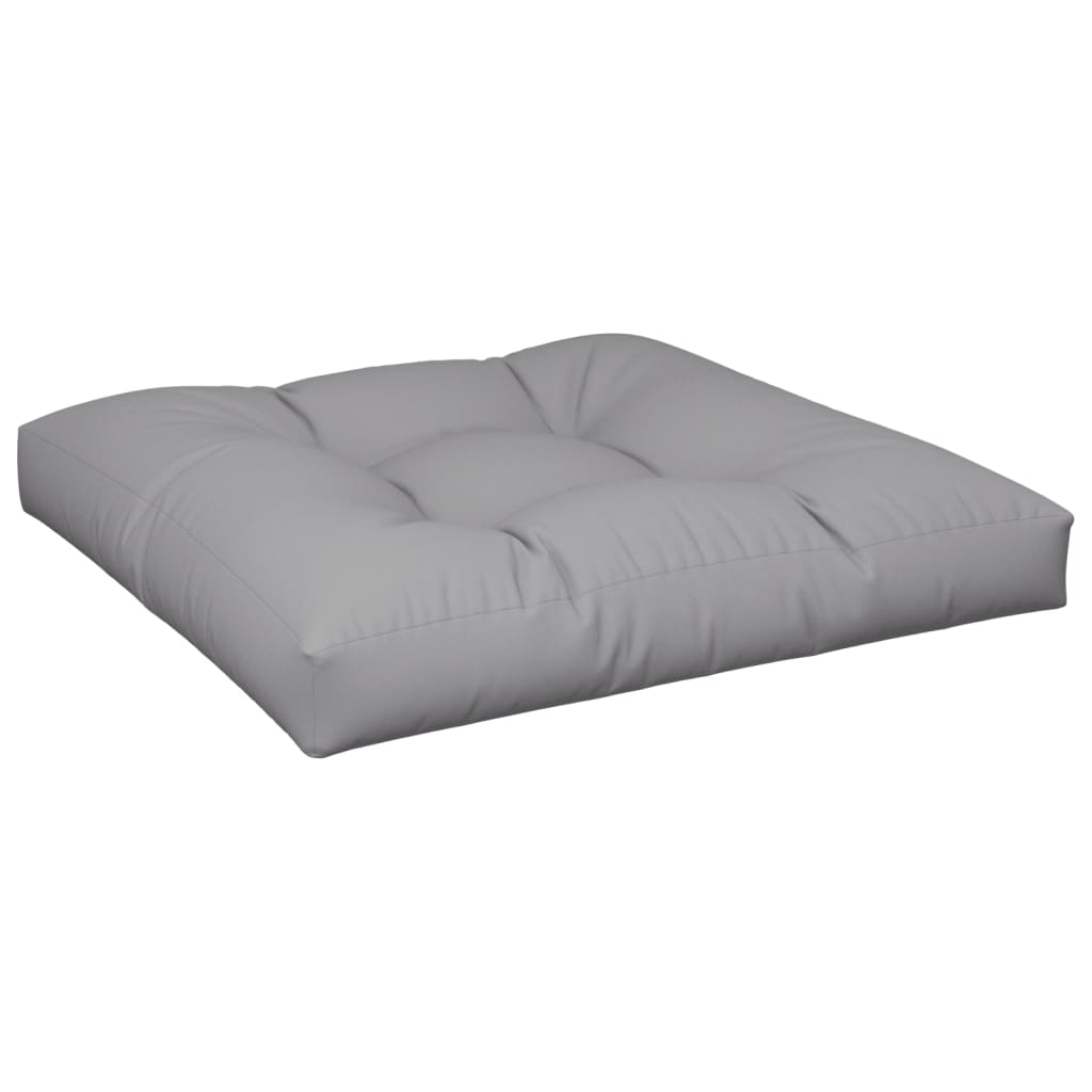 Jastuk za palete sivi 80 x 80 x 12 cm od tkanine