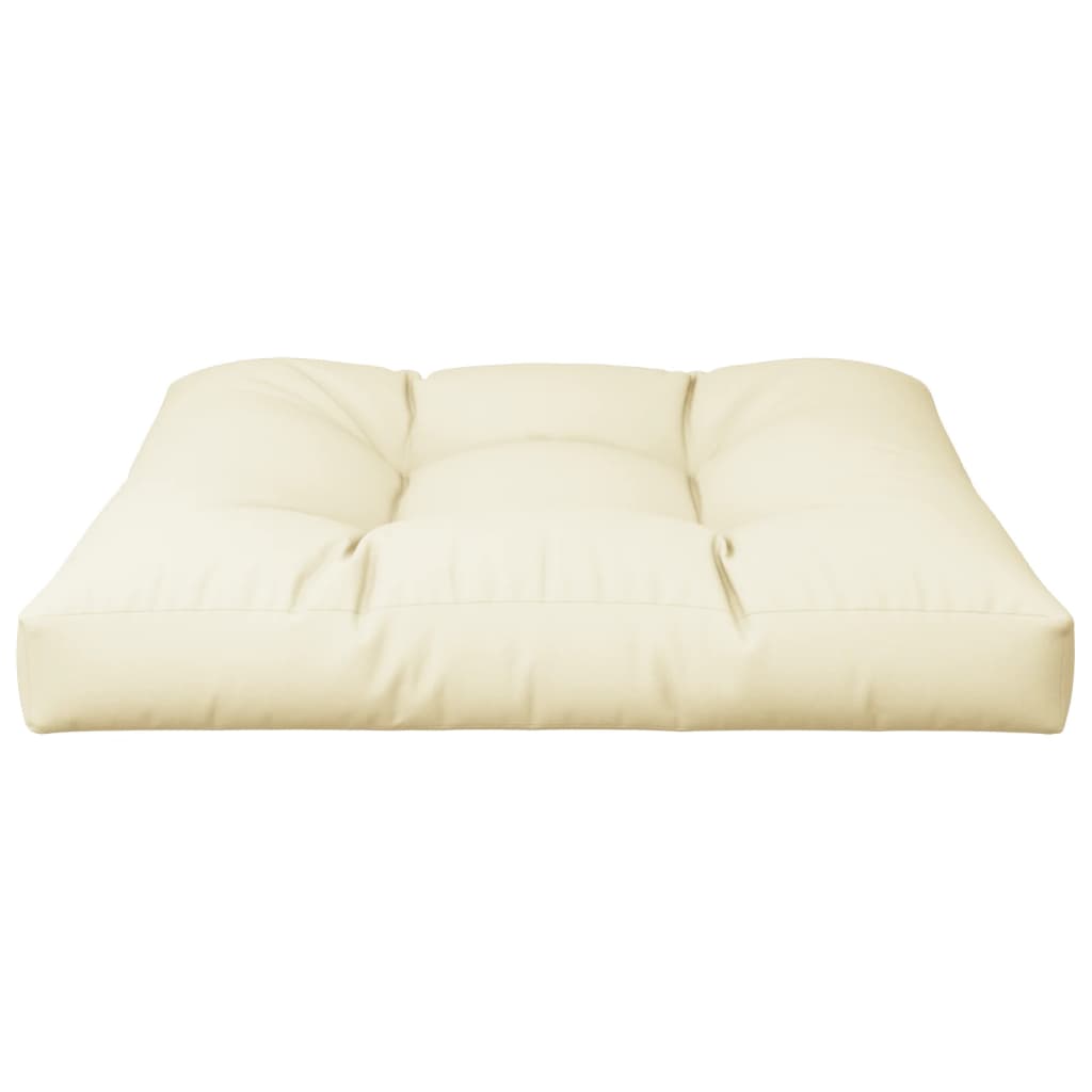 Jastuk za palete krem 80 x 80 x 12 cm od tkanine