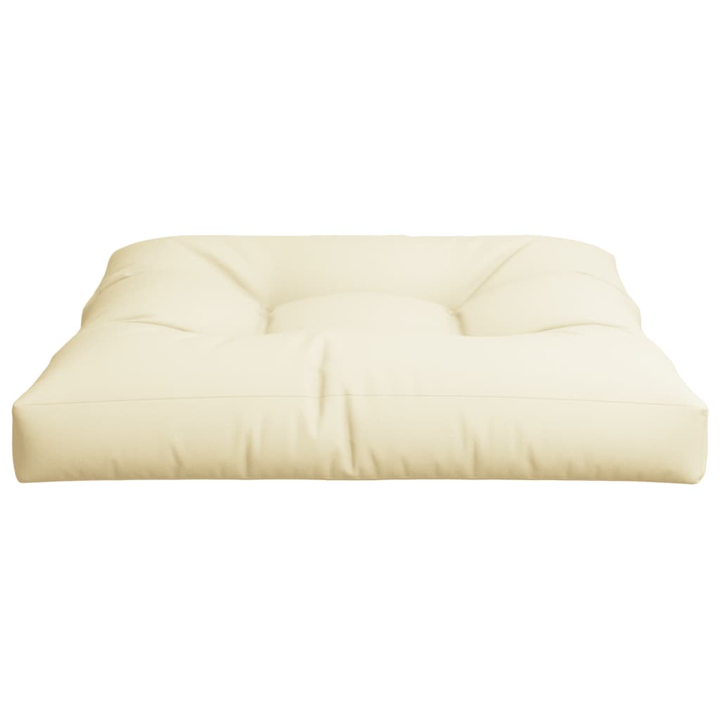 Jastuk za palete krem 80 x 80 x 12 cm od tkanine
