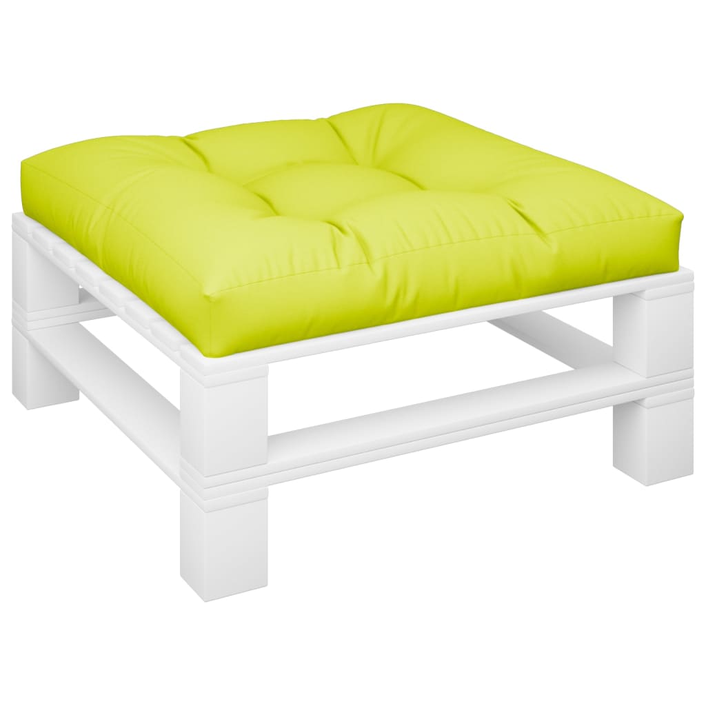 Jastuk za palete jarkozeleni 80 x 80 x 12 cm od tkanine