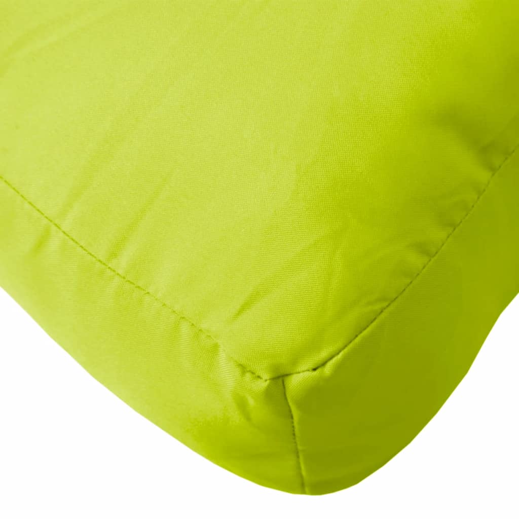 Jastuk za palete jarkozeleni 80 x 80 x 12 cm od tkanine