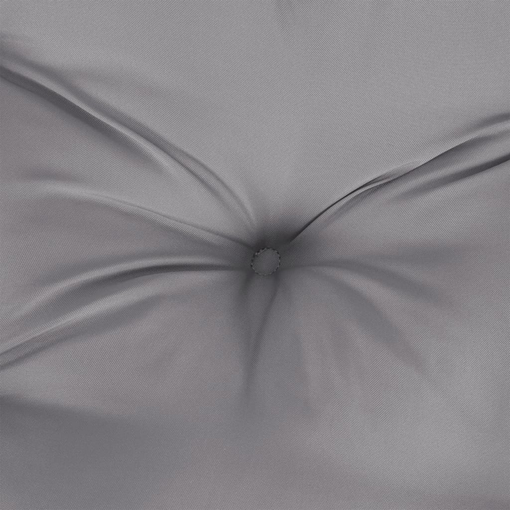 Jastuk za palete sivi 120 x 80 x 12 cm od tkanine