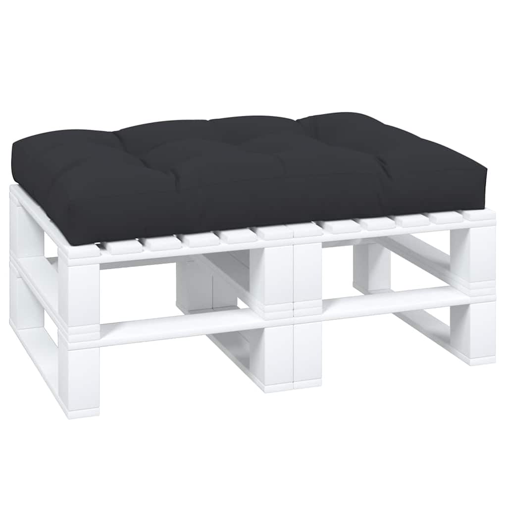 Jastuk za palete crni 120 x 80 x 12 cm od tkanine