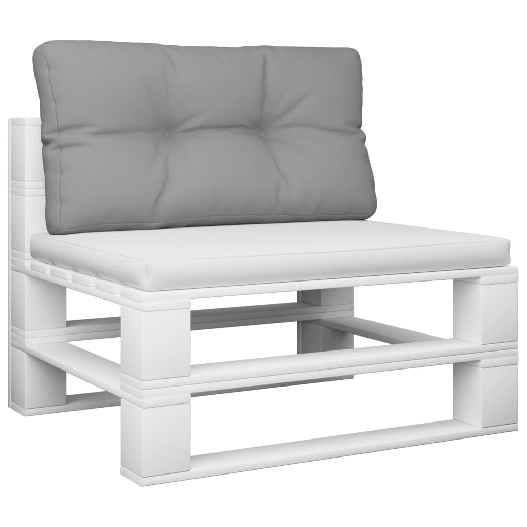 Jastuk za palete sivi 70 x 40 x 12 cm od tkanine