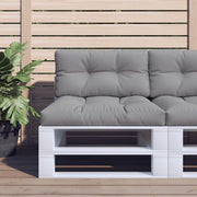 Jastuk za palete sivi 70 x 40 x 12 cm od tkanine