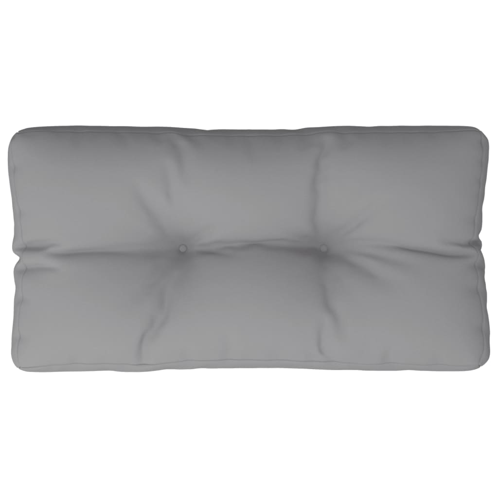 Jastuk za palete sivi 80 x 40 x 12 cm od tkanine