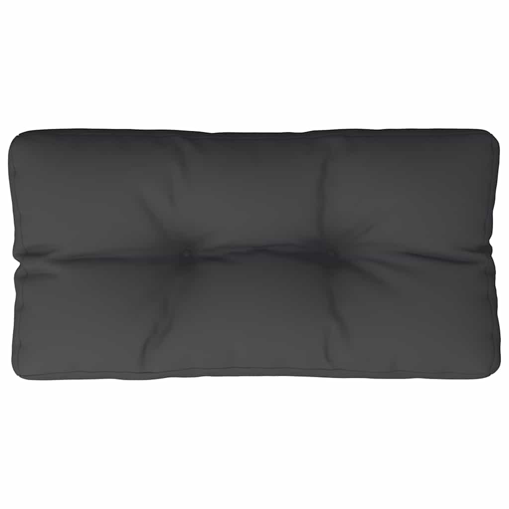 Jastuk za palete crni 80 x 40 x 12 cm od tkanine