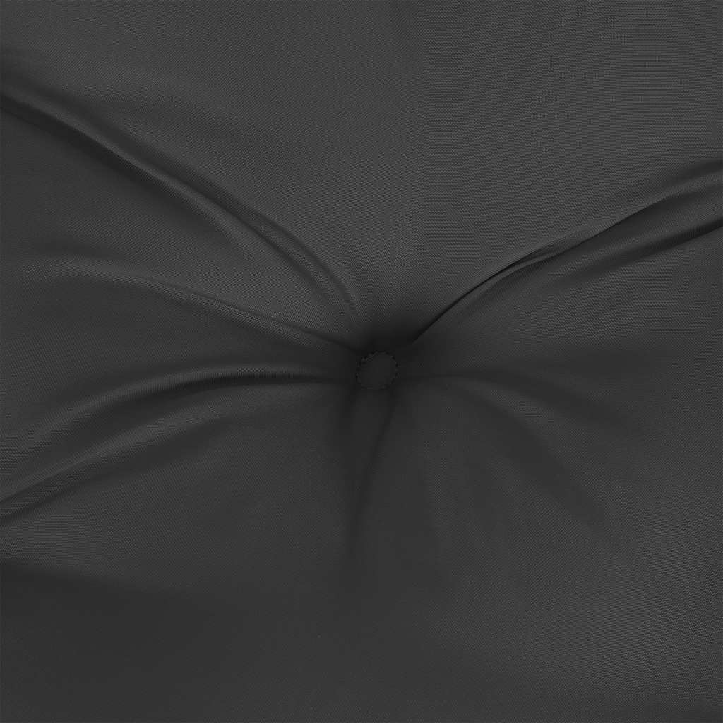 Jastuk za palete crni 80 x 40 x 12 cm od tkanine