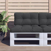 Jastuk za palete crni 80 x 40 x 12 cm od tkanine