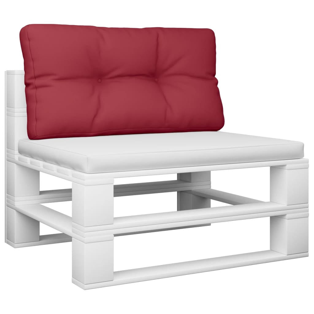 Jastuk za palete boja vina 80 x 40 x 12 cm od tkanine