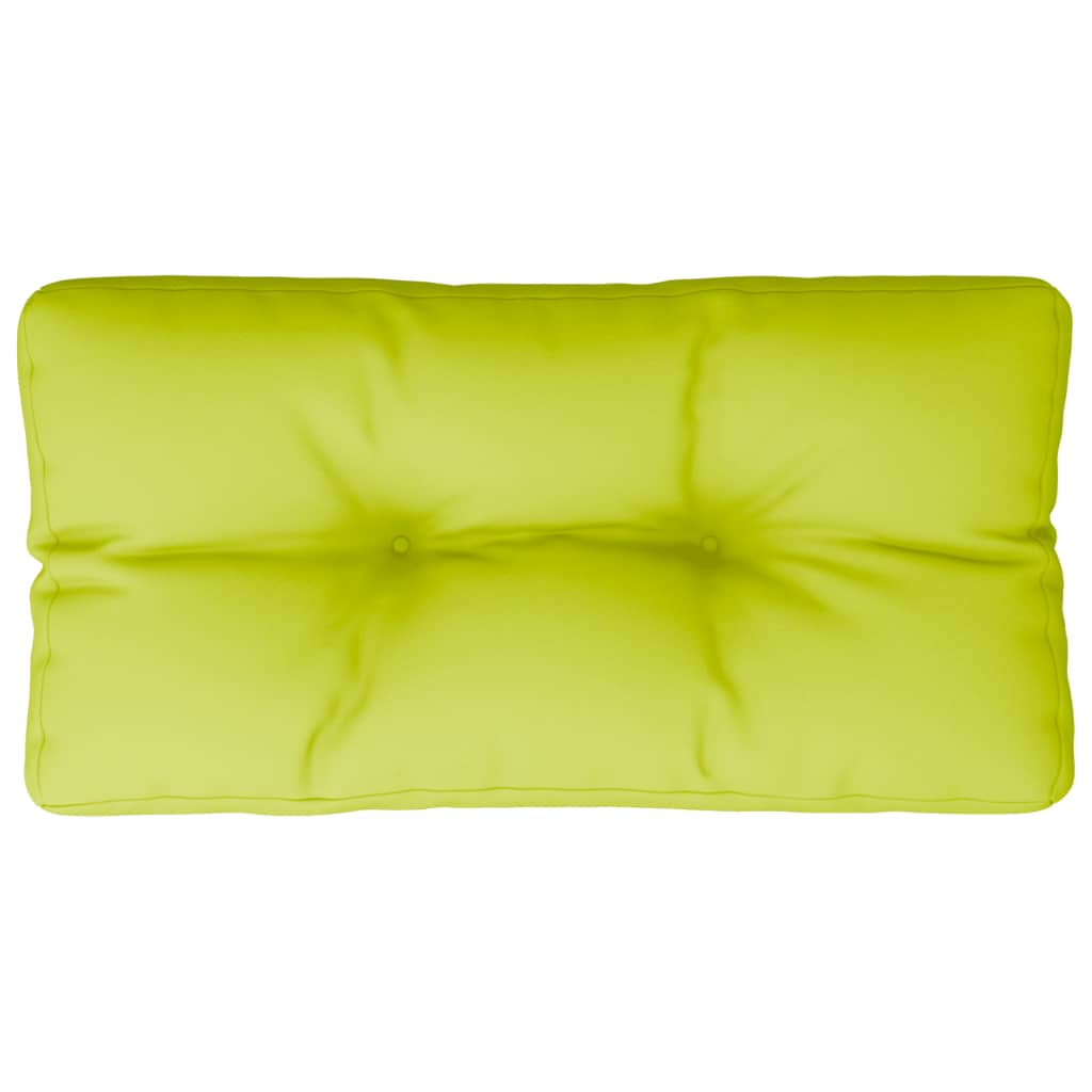 Jastuk za palete jarkozeleni 80 x 40 x 12 cm od tkanine