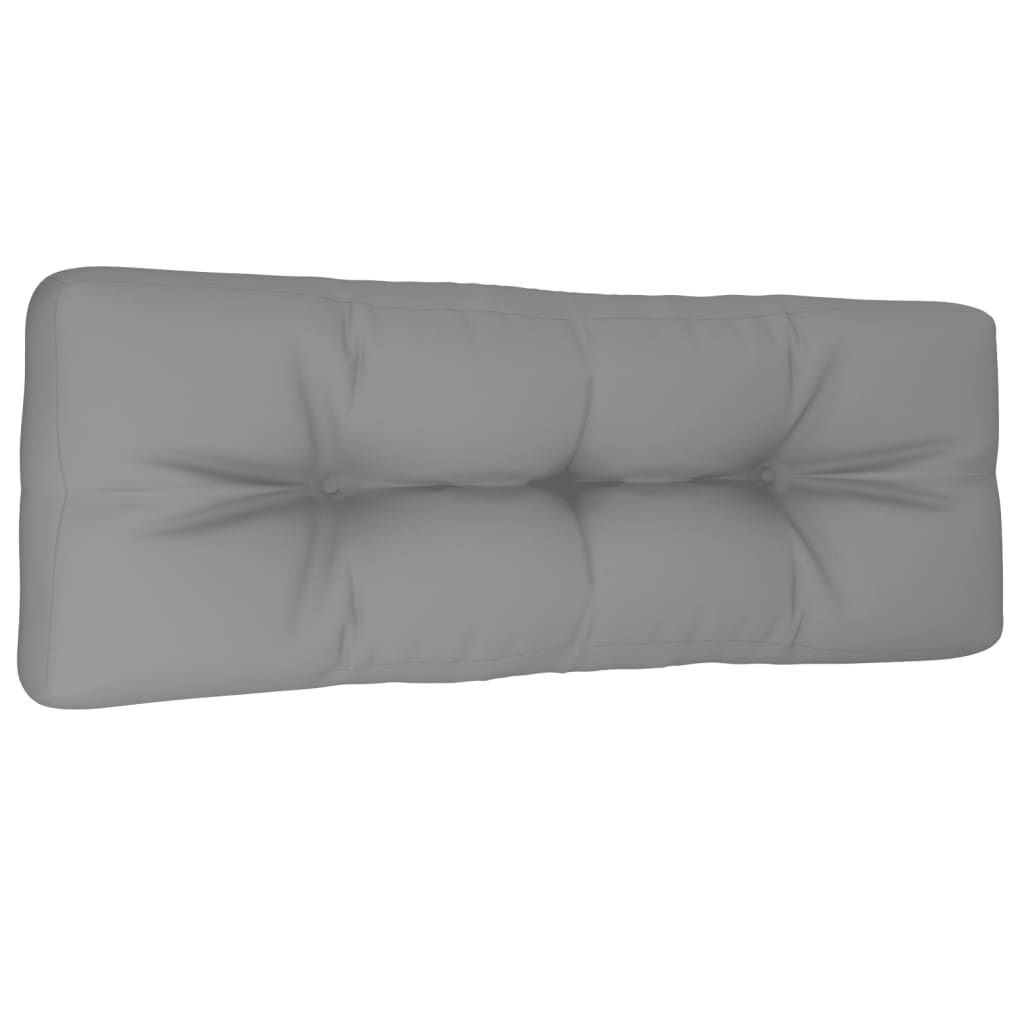 Jastuk za palete sivi 120 x 40 x 12 cm od tkanine