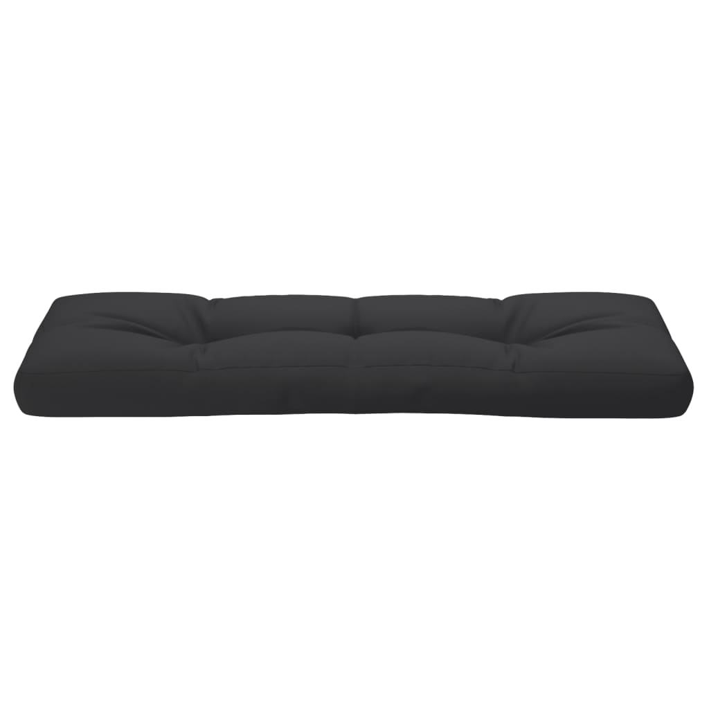 Jastuk za palete crni 120 x 40 x 12 cm od tkanine