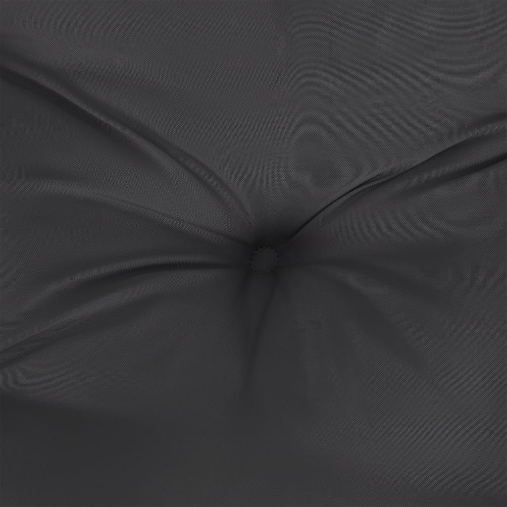 Jastuk za palete crni 120 x 40 x 12 cm od tkanine