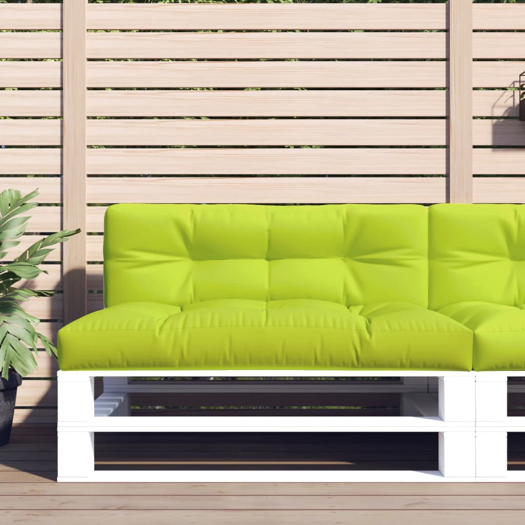 Jastuk za palete jarkozeleni 120 x 40 x 12 cm od tkanine