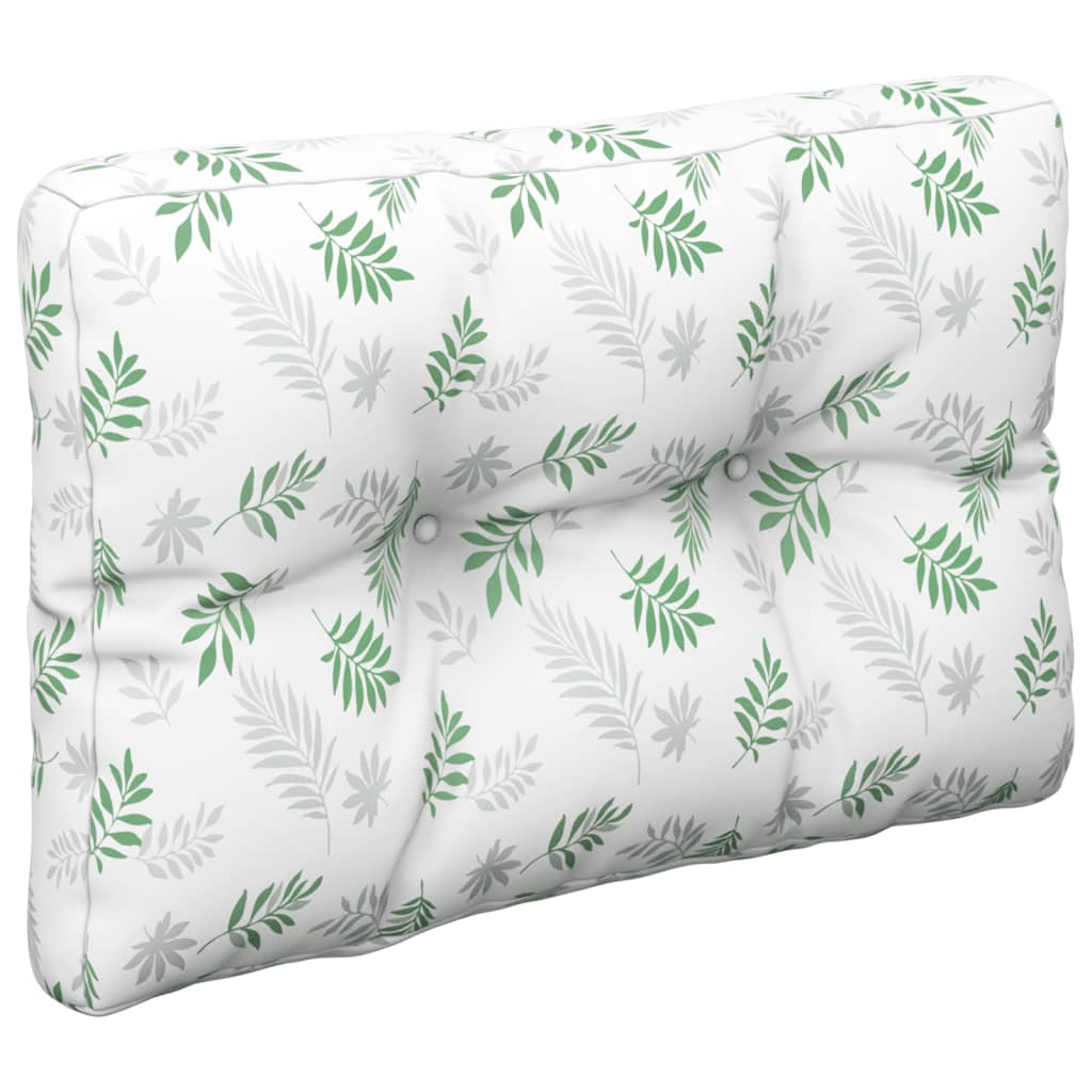 Jastuci za palete 2 kom s uzorkom lišća od tkanine