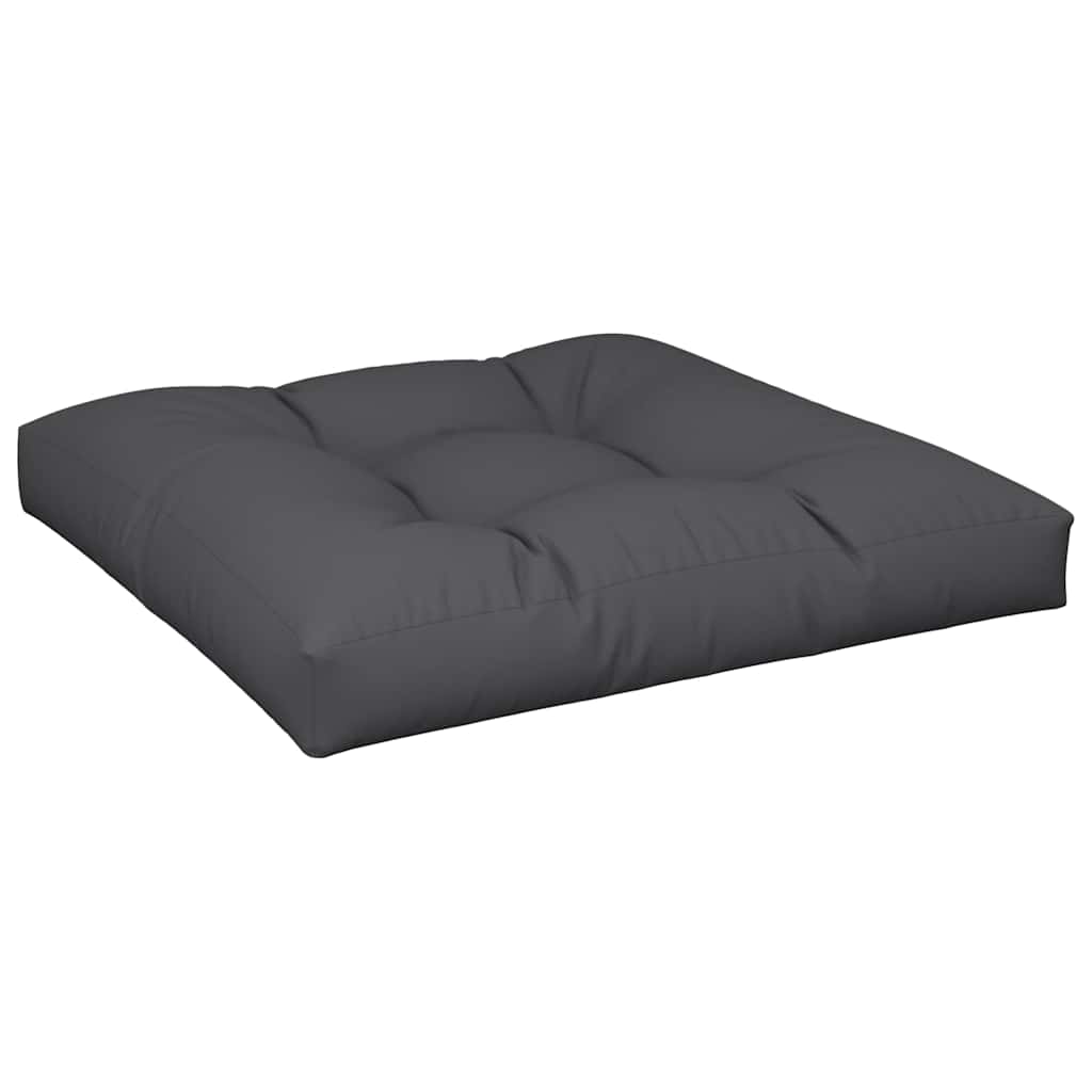 Jastuci za palete 2 kom crni od tkanine Crna 70 x 70 x 12 cm