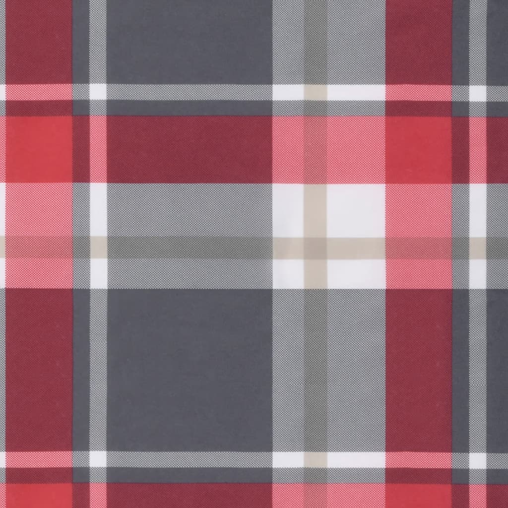 Jastuci za palete 2 kom crveni karirani od tkanine