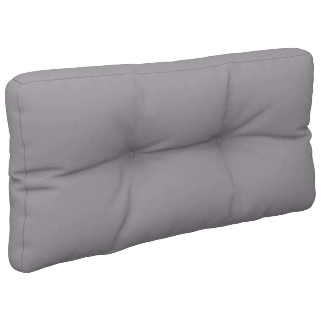 Jastuci za palete 2 kom sivi od tkanine Siva 50 x 50 x 12 cm
