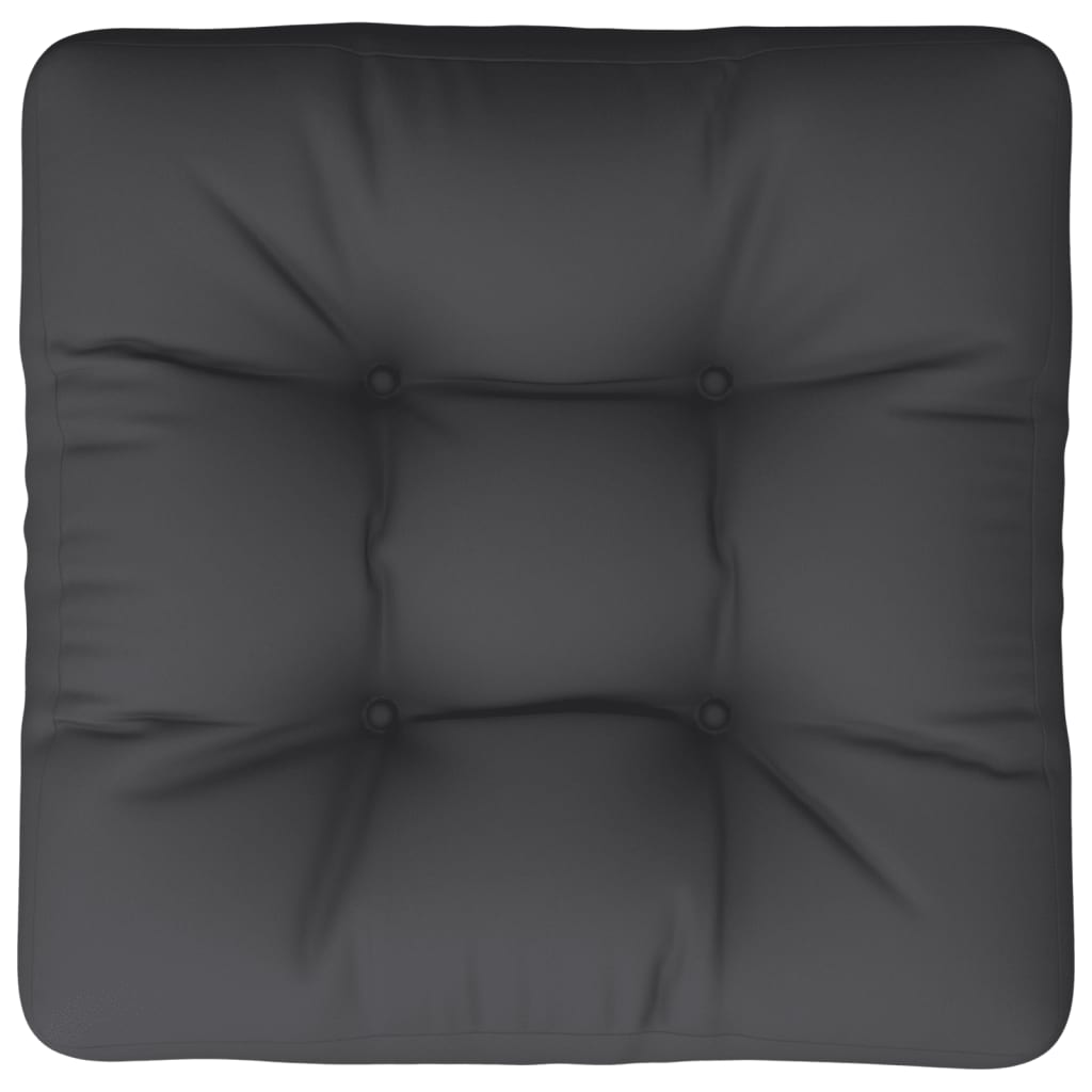 Jastuk za palete crni 60 x 61,5 x 10 cm od tkanine