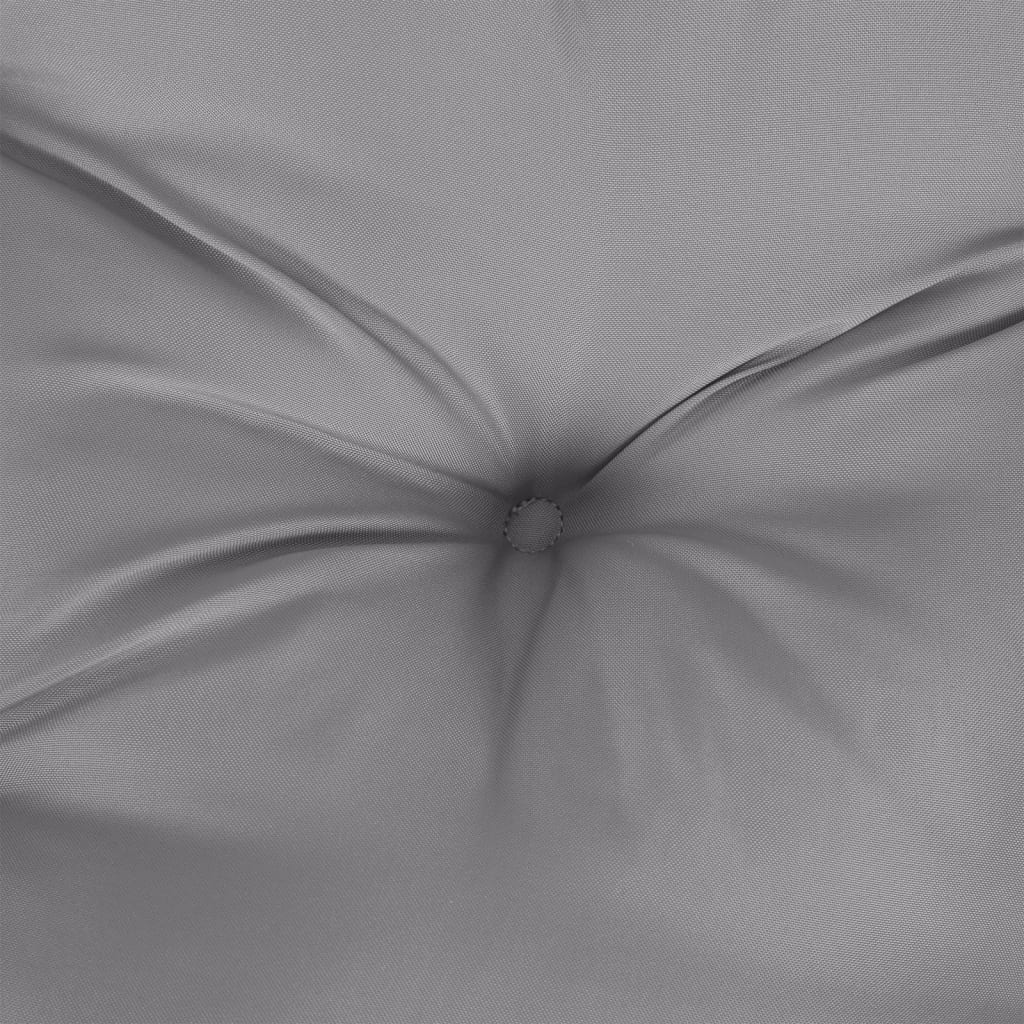 Jastuk za palete sivi 58 x 58 x 10 cm od tkanine