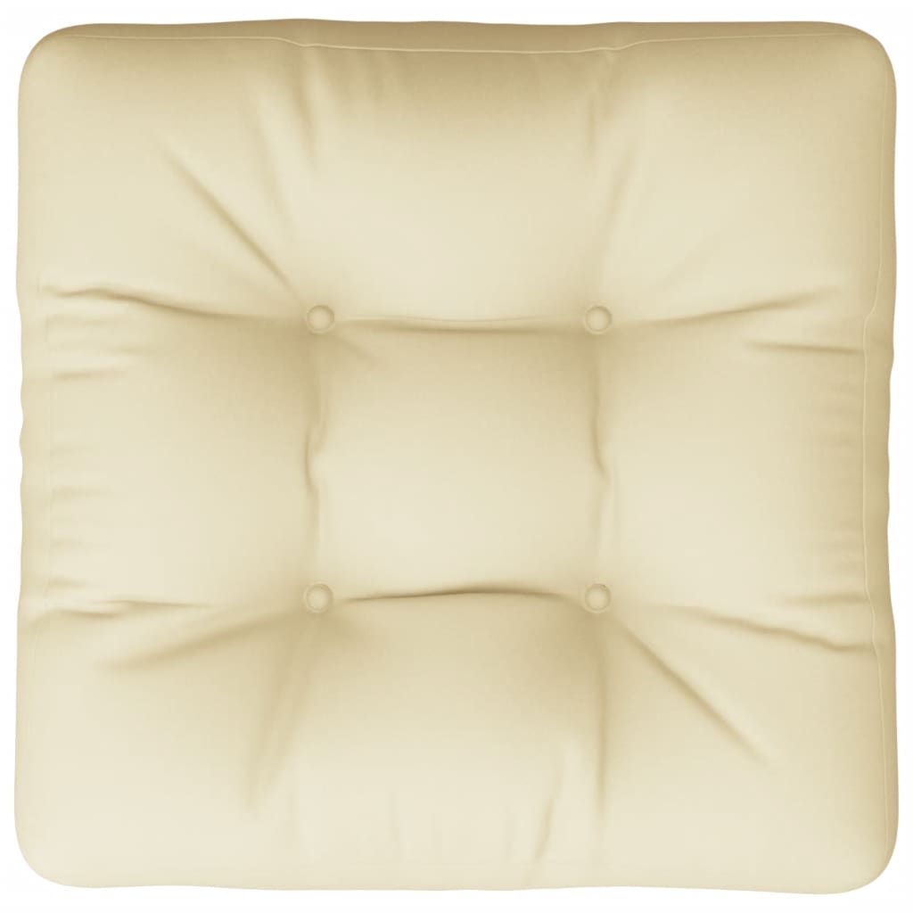 Jastuk za palete krem 58 x 58 x 10 cm od tkanine