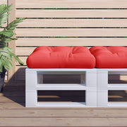 Jastuk za palete crveni 58 x 58 x 10 cm od tkanine