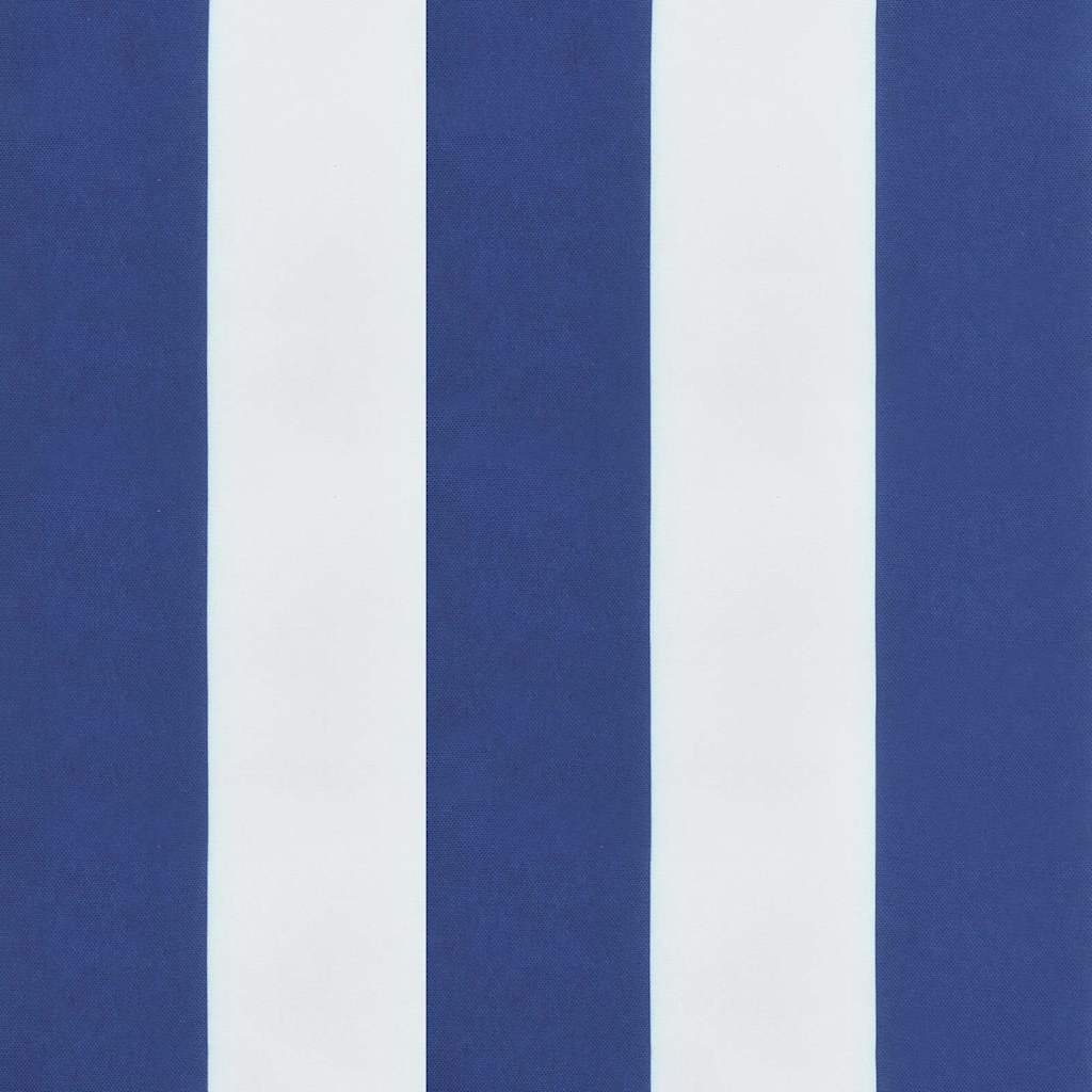 Jastuk za vrtnu klupu plavo-bijeli prugasti 120x50x4 cm tkanina