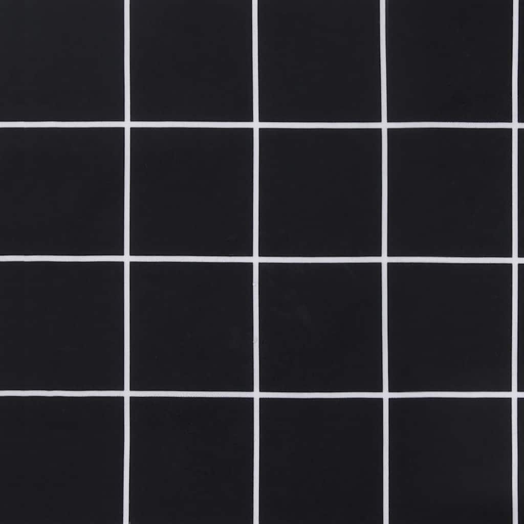 Jastuk za vrtnu klupu crni karirani 120x50x4 cm tkanina Oxford