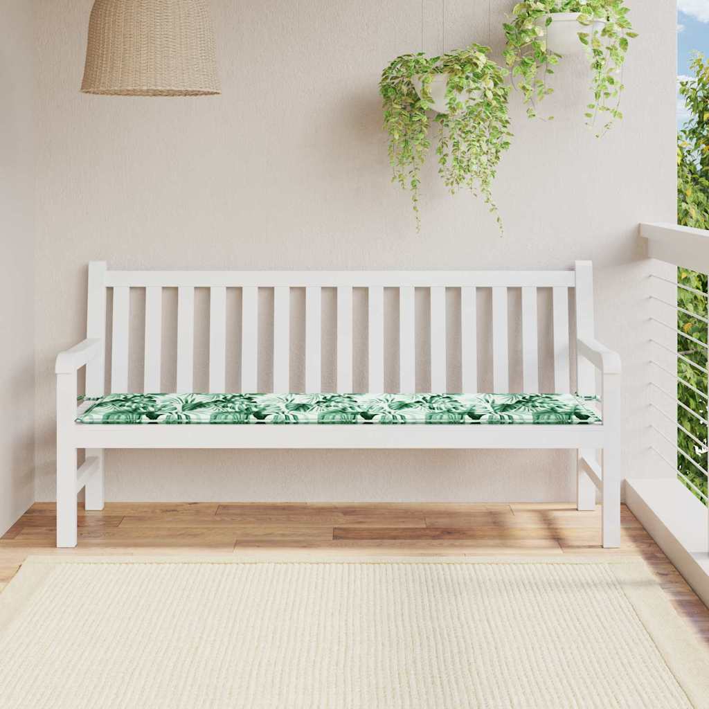Jastučić za klupu Uzorak lišća 150 x 50 x 3 cm Oxford tkanina