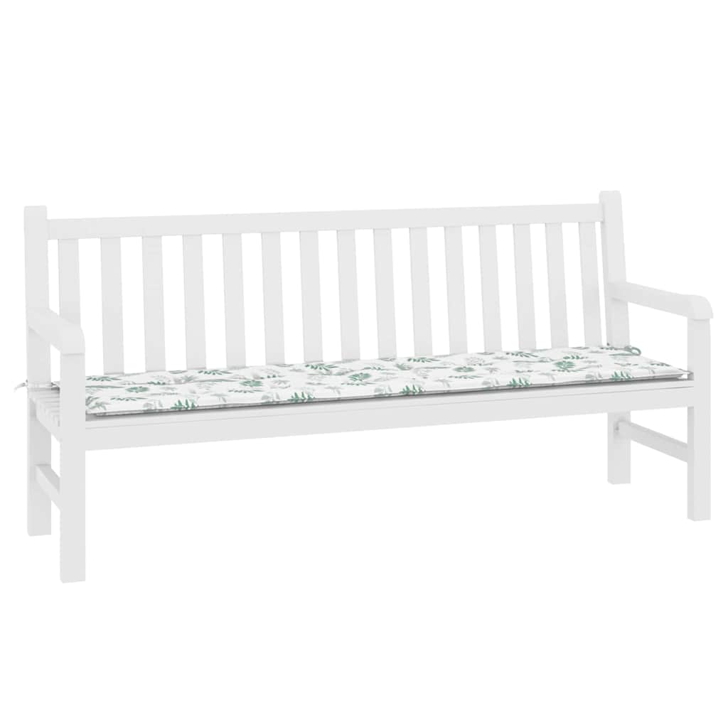 Jastučić za klupu Dizajn lista 150 x 50 x 3 cm Oxford tkanina
