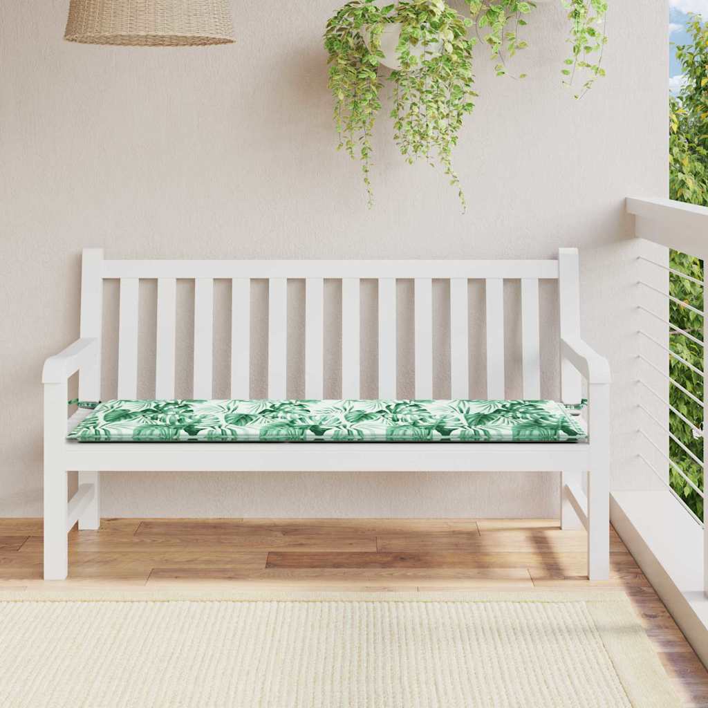 Jastučić za klupu Uzorak lista 200 x 50 x 3 cm Oxford tkanina