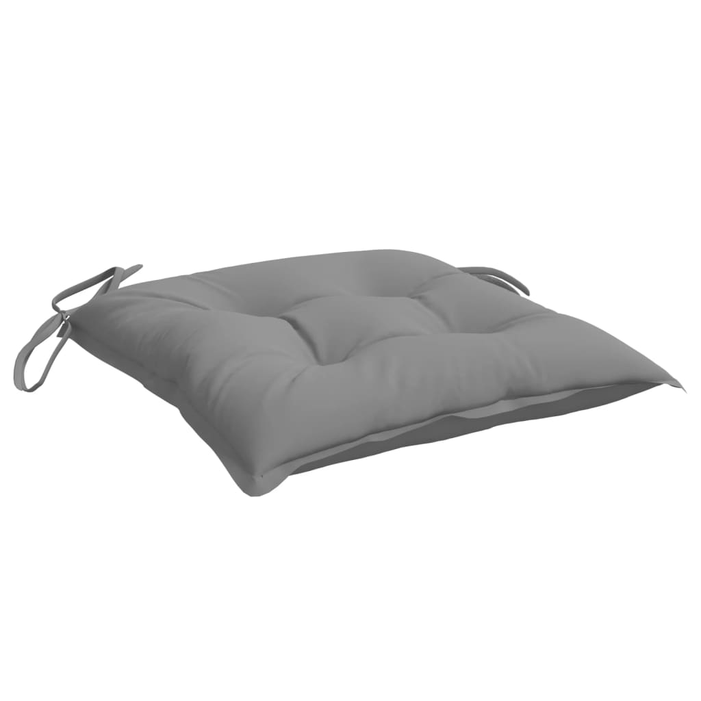 Jastuci za stolice 2 kom sivi 40 x 40 x 7 cm od tkanine Oxford