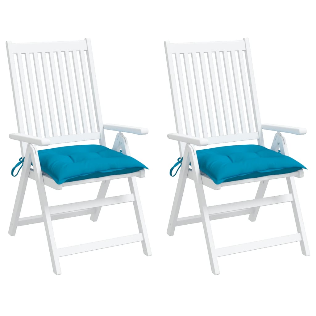 Jastuci za stolice 2 kom svjetloplavi 40x40x7 cm tkanina Oxford