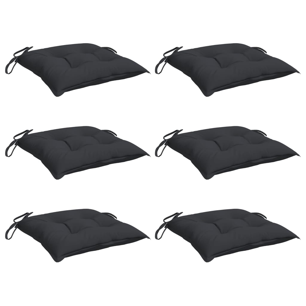 Jastuci za palete 6 kom crni 50 x 50 x 7 cm od tkanine Oxford
