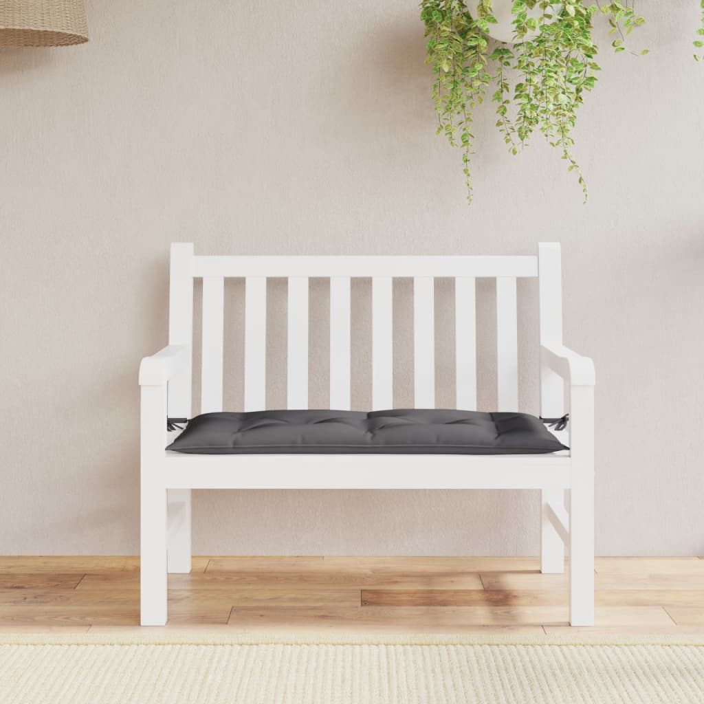 Jastuk za vrtnu klupu antracit 100 x 50 x 7 cm tkanina Oxford