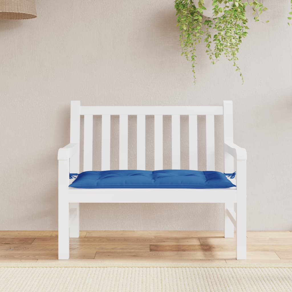 Jastuk za vrtnu klupu plavi 100 x 50 x 7 cm od tkanine Oxford