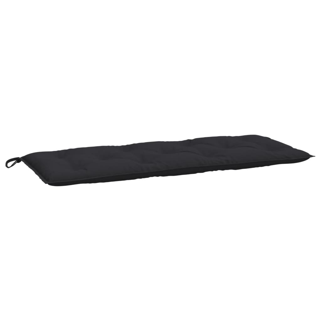 Jastuk za vrtnu klupu crni 120 x 50 x 7 cm od tkanine Oxford
