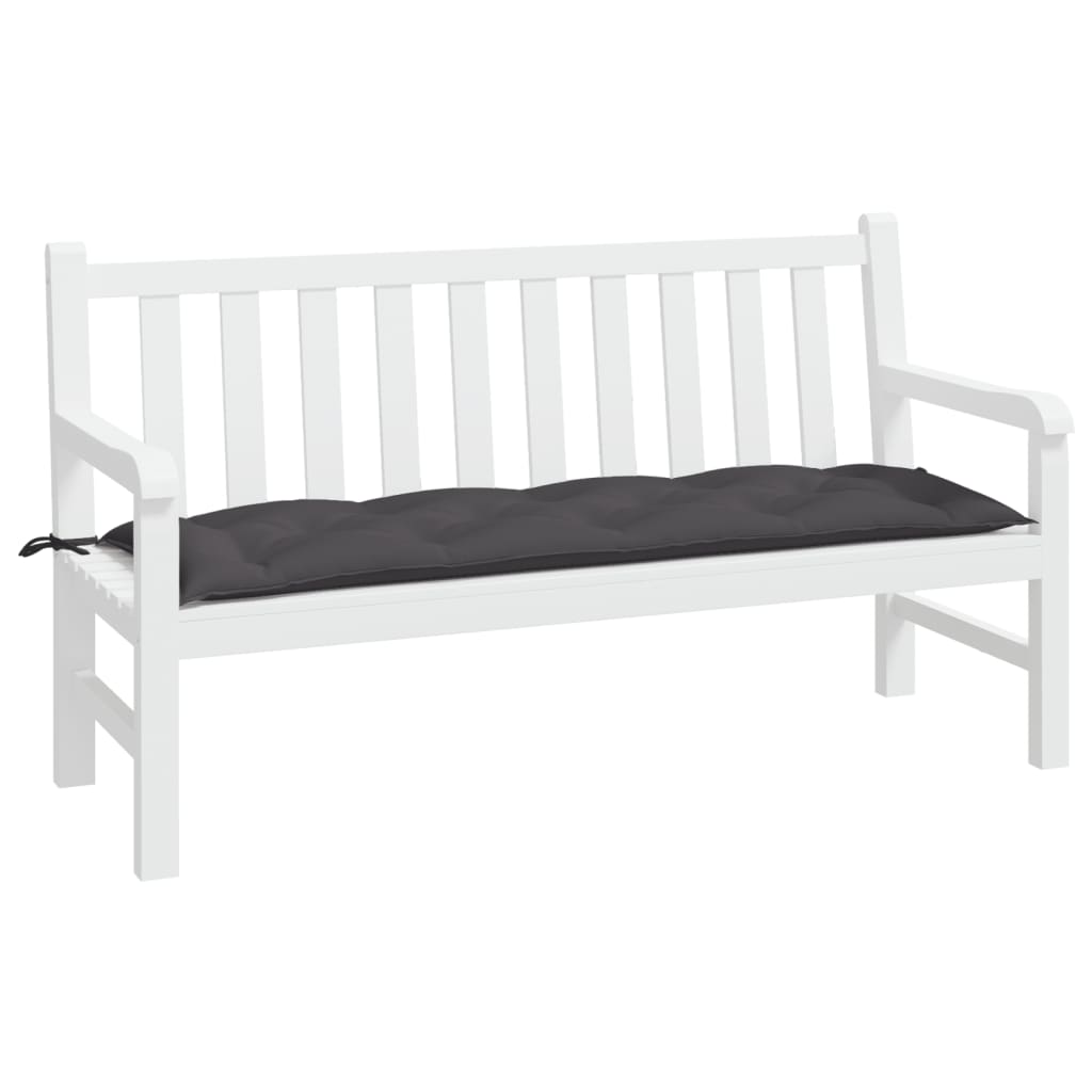 Jastuk za vrtnu klupu antracit 150 x 50 x 7 cm tkanina Oxford