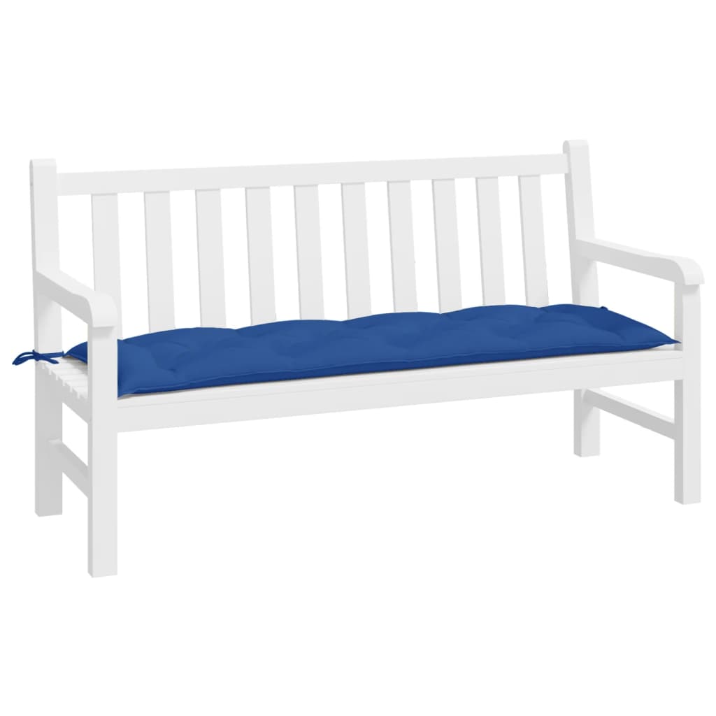 Jastuk za vrtnu klupu plavi 150 x 50 x 7 cm od tkanine Oxford