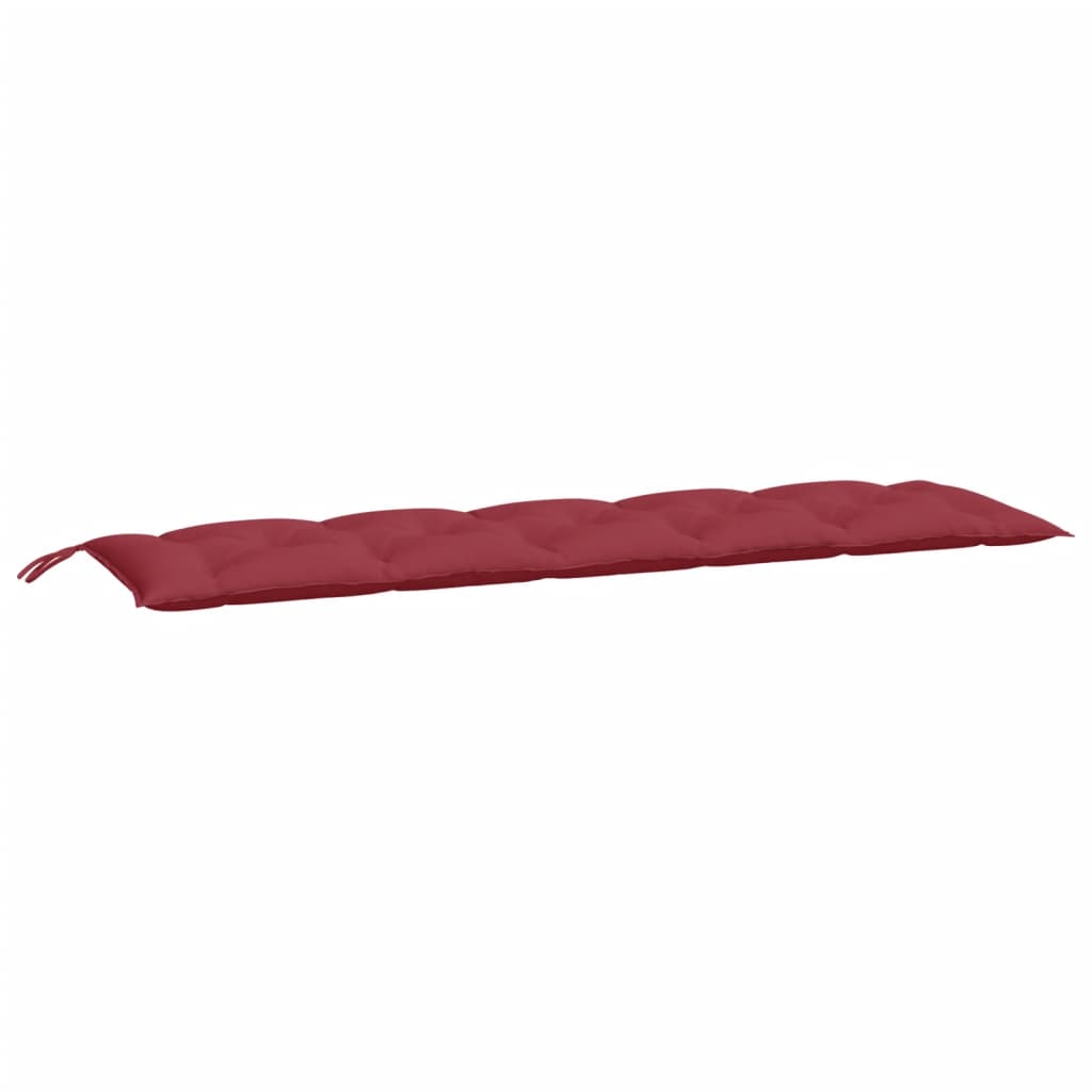 Jastuk za vrtnu klupu boja vina 180 x 50 x 7 cm tkanina Oxford