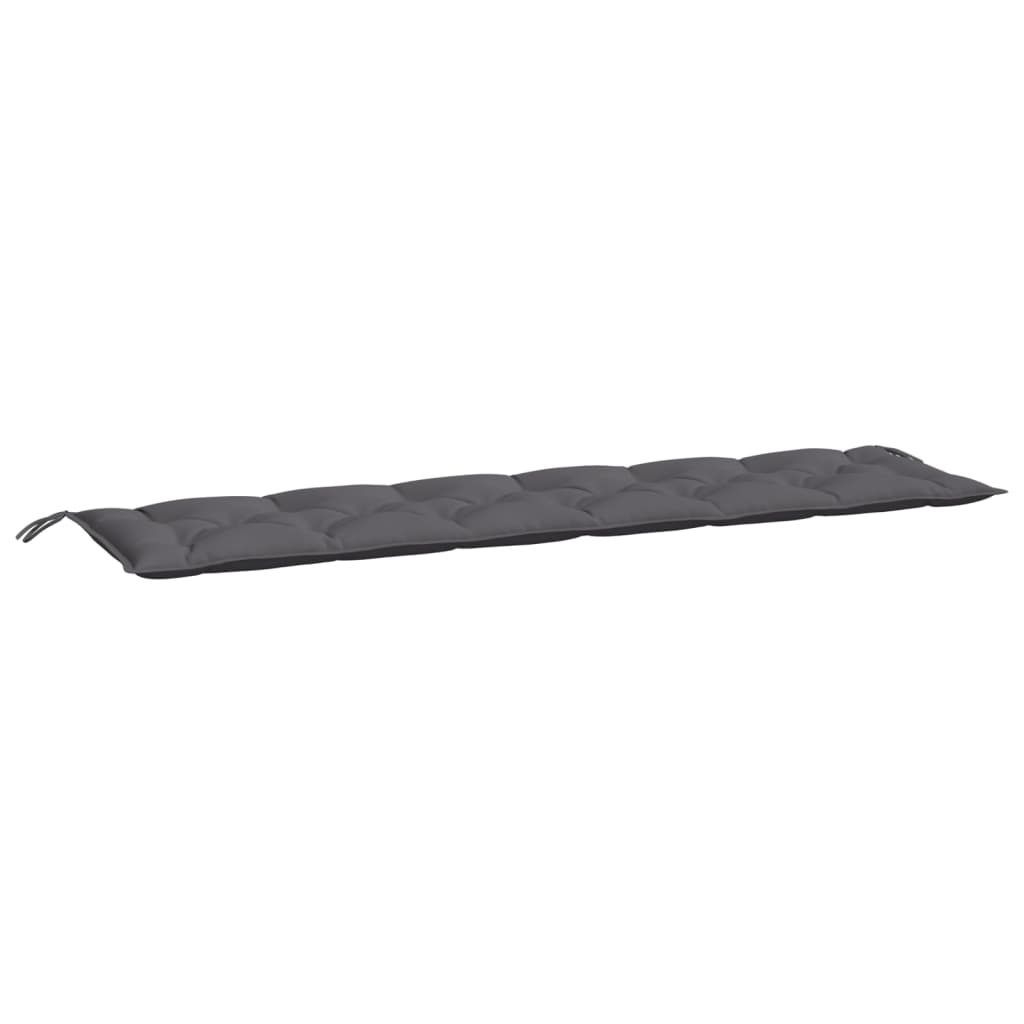 Jastuk za vrtnu klupu antracit 200 x 50 x 7 cm tkanina Oxford