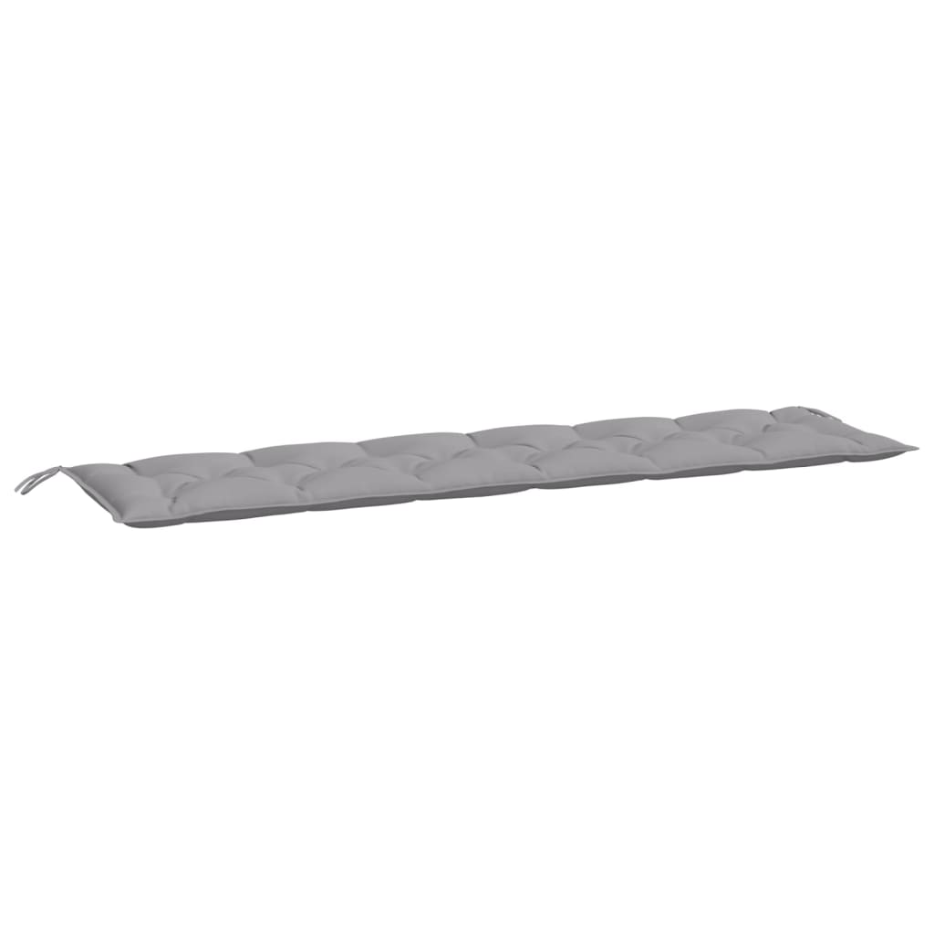 Jastuk za vrtnu klupu sivi 200 x 50 x 7 cm od tkanine Oxford